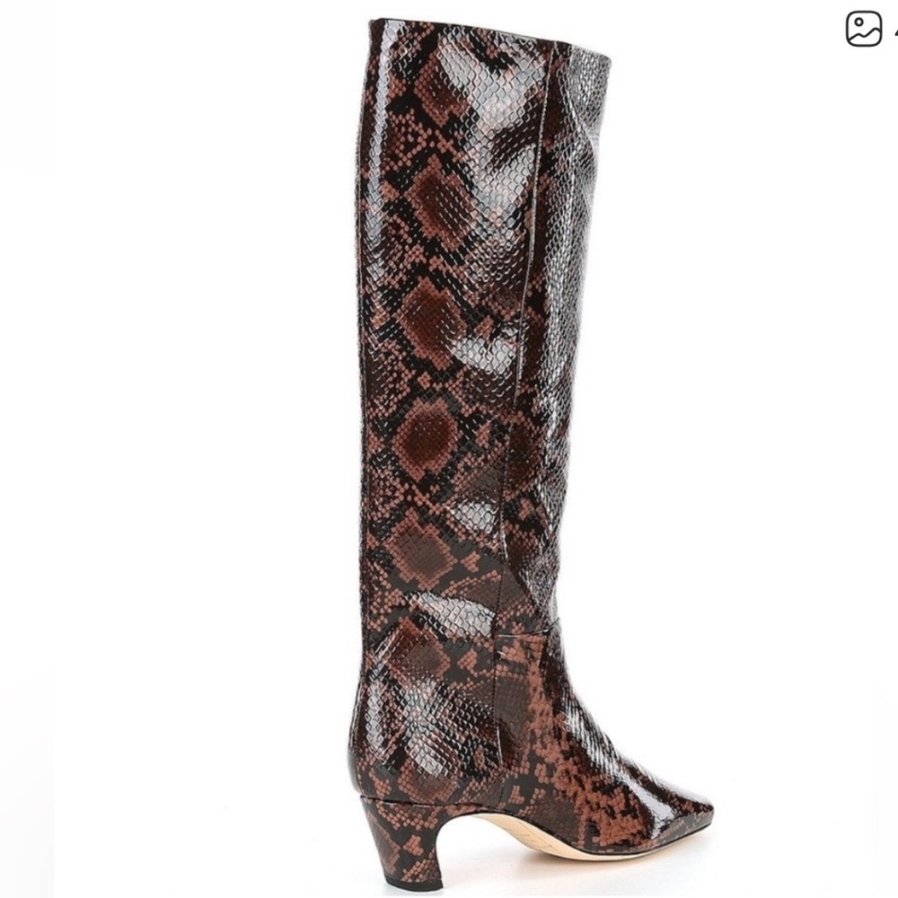 🆕 Antonio Melani snake patent leather knee high dress boots. - Picture 7 of 16